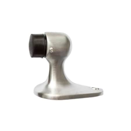 Orca Hardware Goose Neck Floor Stop With Gray Tip, 2-1/4 Height, US26D Satin Chrome Finish TH-22HD-26D